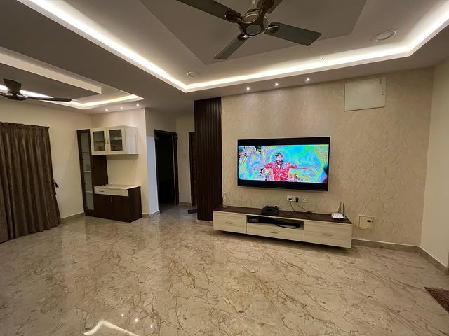 Living Room with False Ceiling
